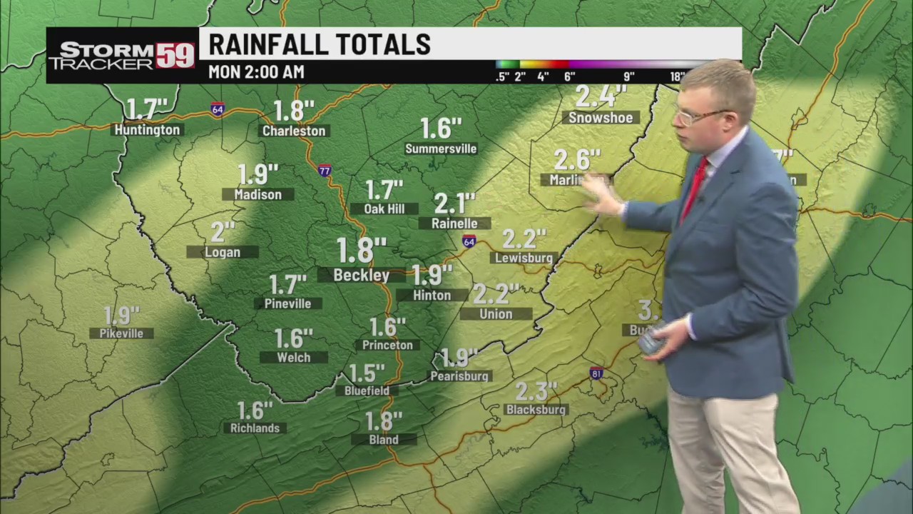 Rain showers arrive Friday, heavy rainfall potential Sunday – WVNS