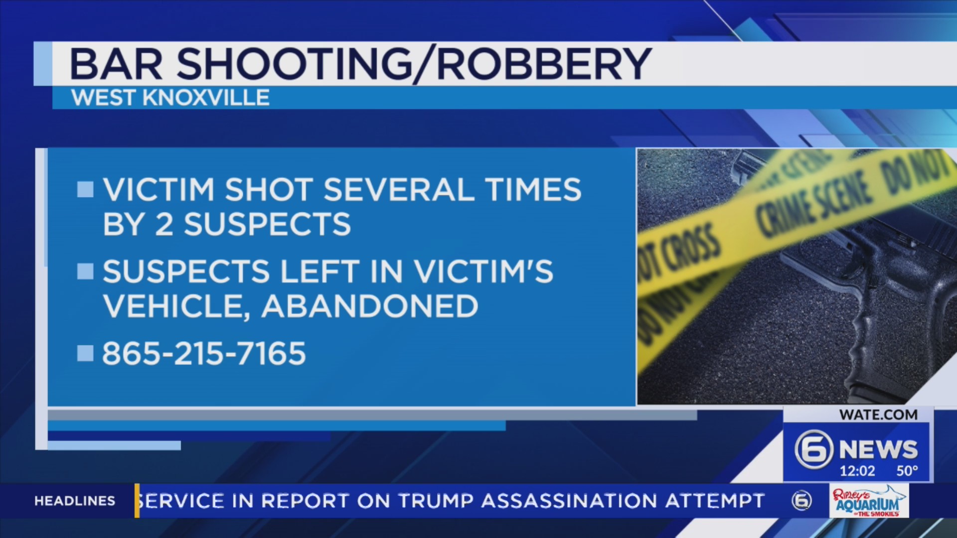 KPD investigating shooting, robbery at West Knoxville bar – WATE 6 On ...