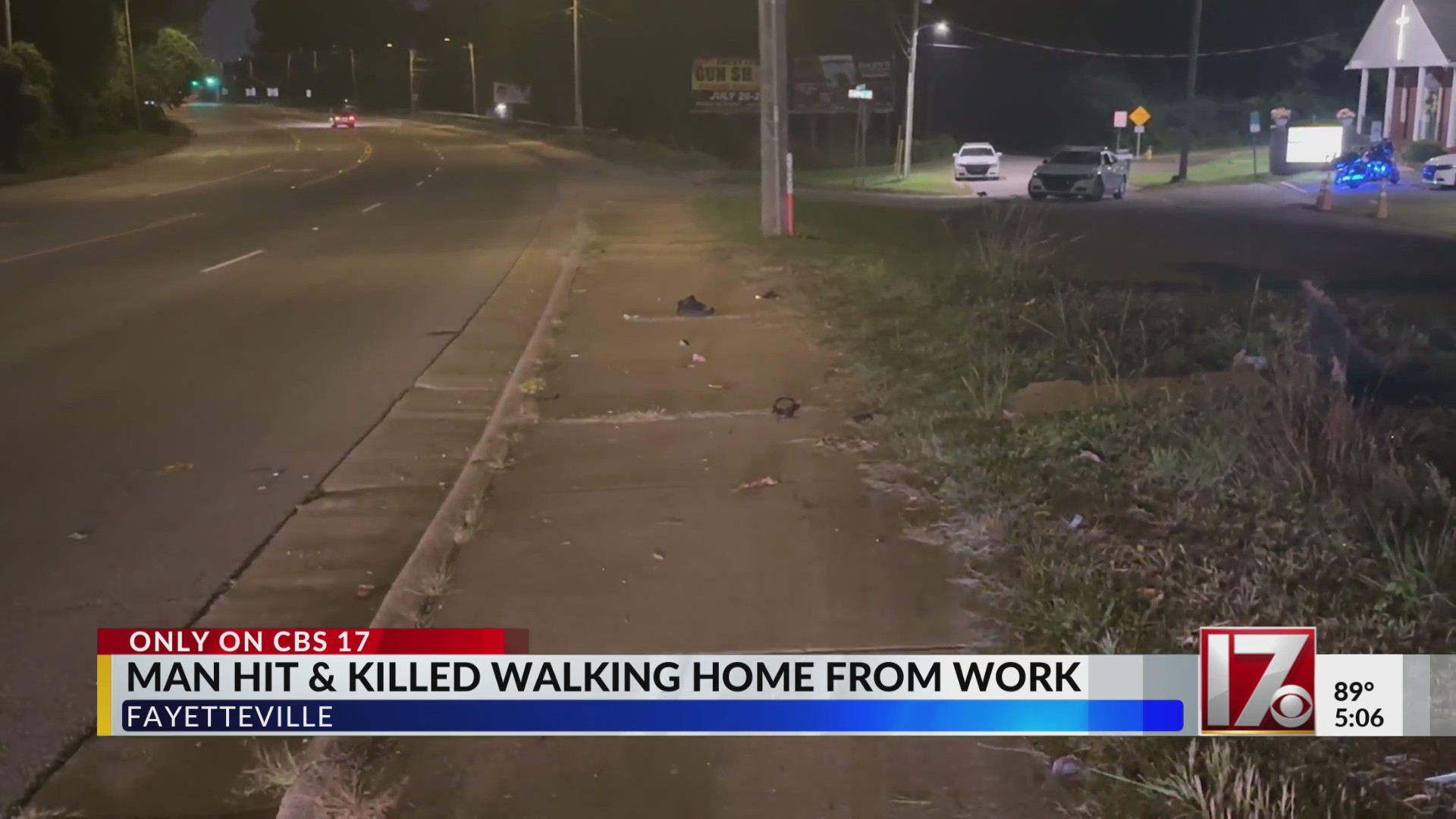 Man hit, killed while walking home from work in Fayetteville – CBS17.com