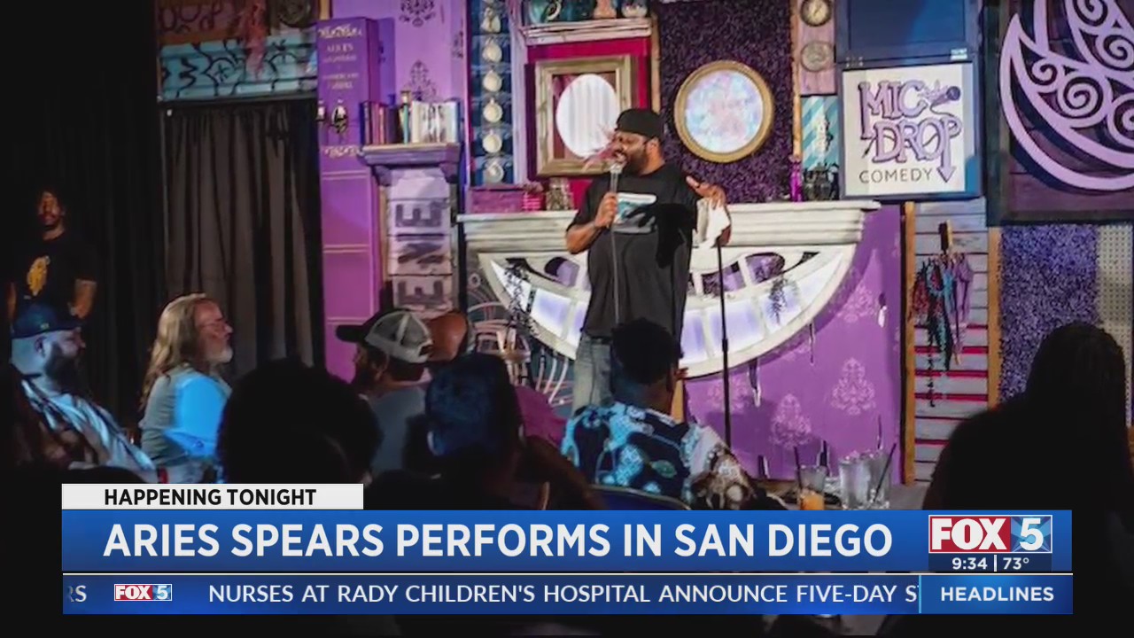 Aries Spears Performs in San Diego FOX 5 San Diego
