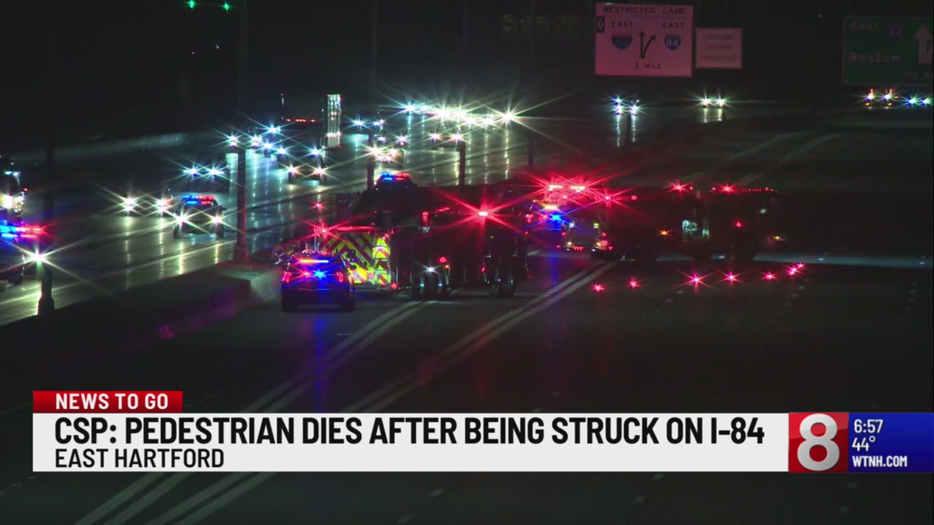 Man dies after being struck by vehicle on I-84 in East Hartford – WTNH.com