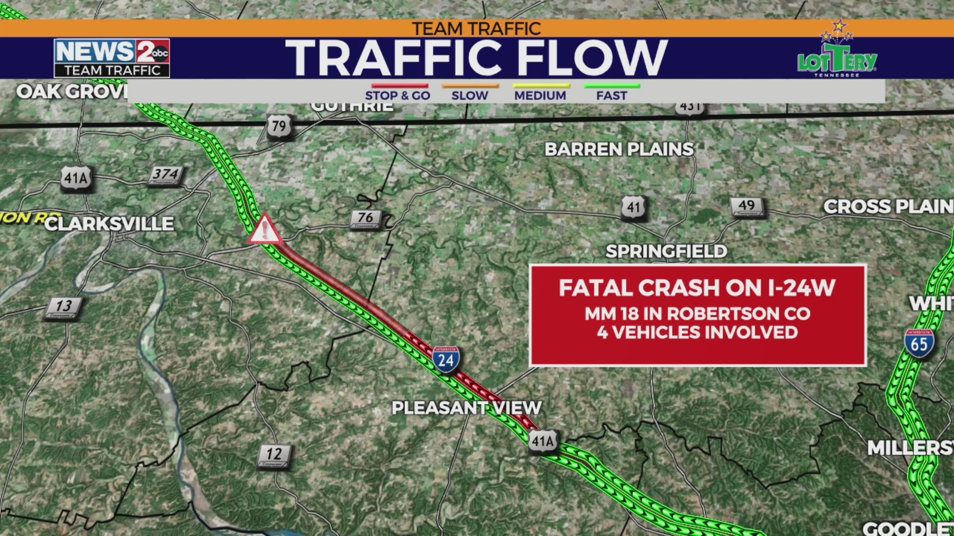 1 dead after multi-vehicle crash on I-24 – WKRN News 2
