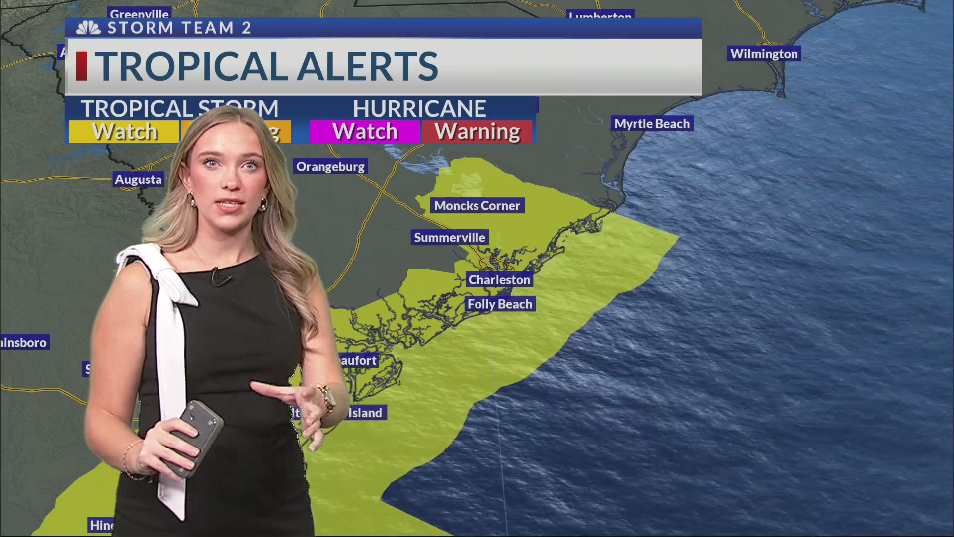 5 p.m. Monday weather update with Grace Lowe – WCBD News 2