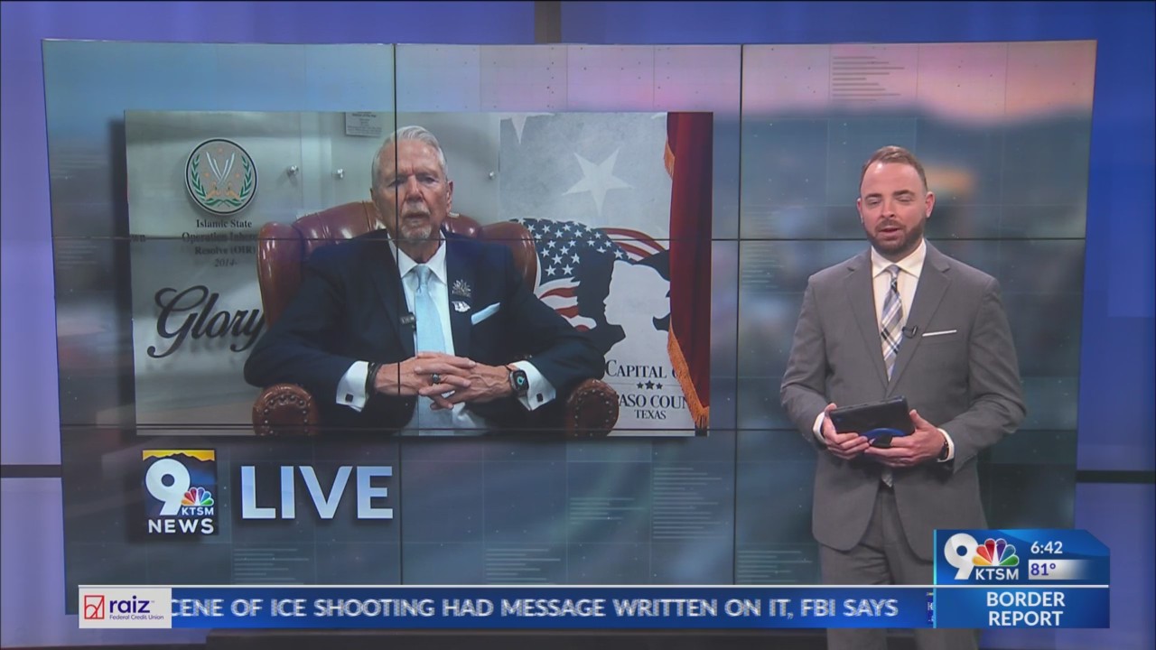 El Paso County Judge Ricardo Samaniego with KTSM 9 News anchor Andy ...