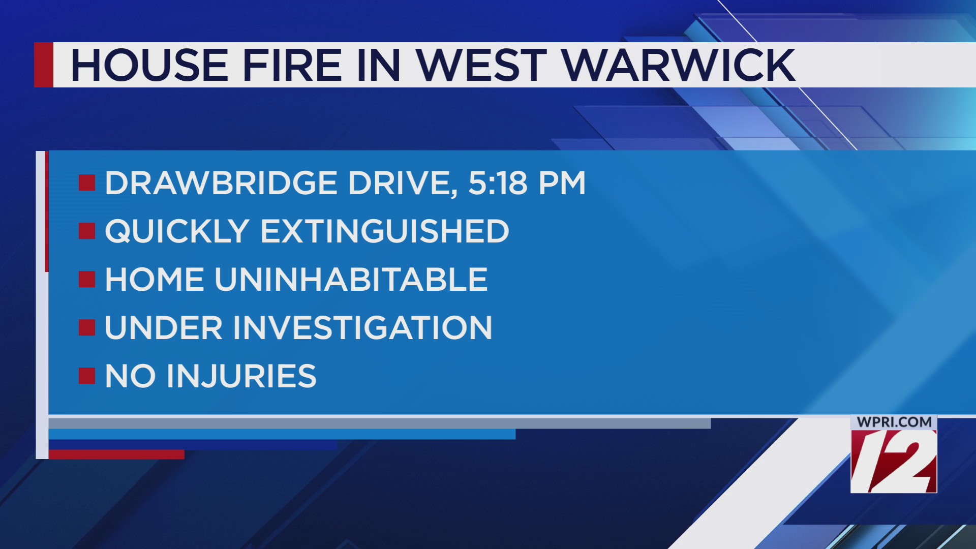 Residents displaced after West Warwick fire – WPRI.com