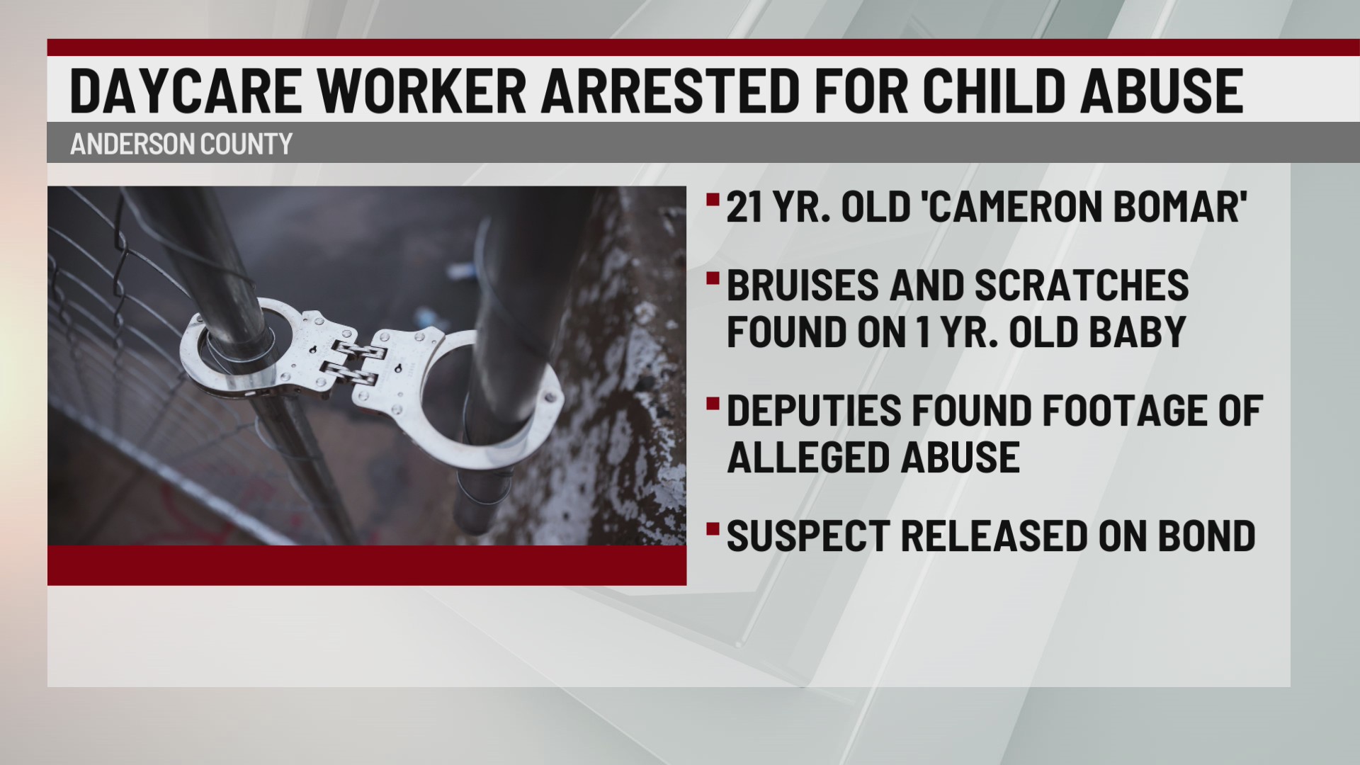 Upstate daycare worker accused of abusing baby – WSPA 7NEWS
