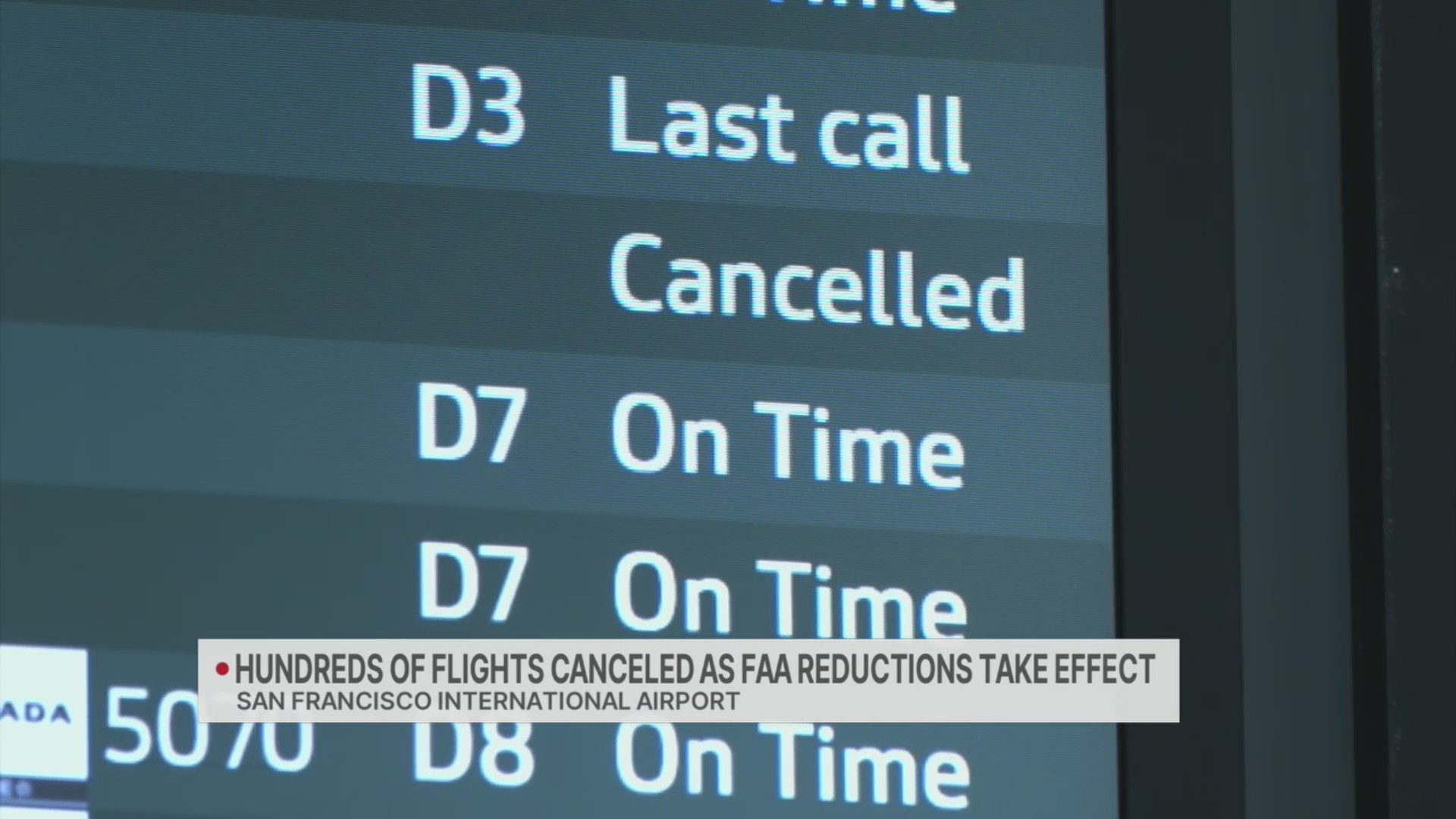 Hundreds of flights cancelled as FAA reductions take effect – KRON4