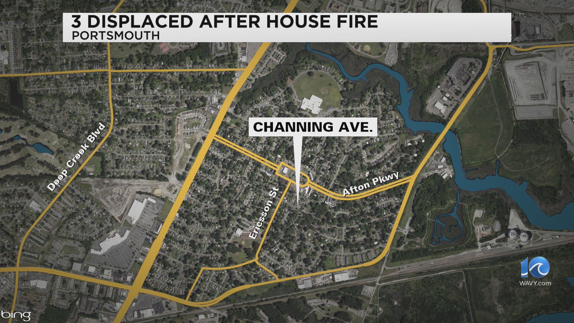 3 people displaced following Portsmouth fire – WAVY.com