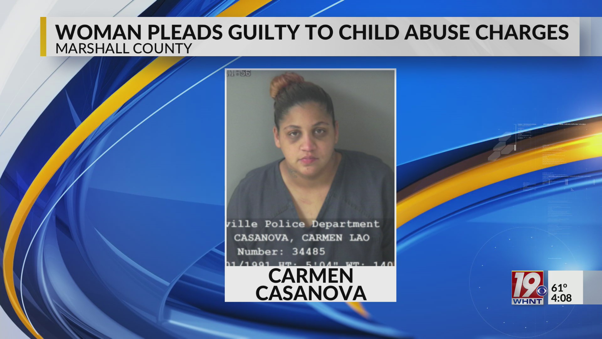 Women Pleads Guilty To Child Abuse Charges | October 28, 2025 | News 19 ...
