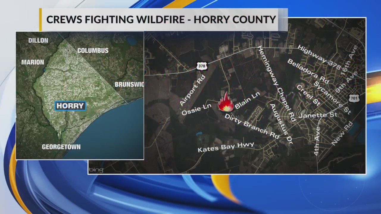 Fire near Conway grows to 100 acres, Horry County Fire Rescue says ...