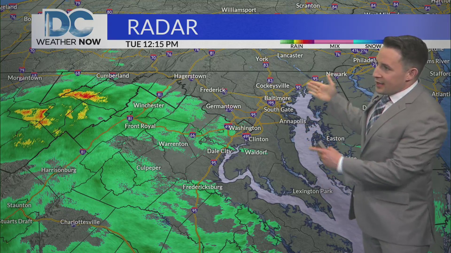 Light rain slowly spreads across the region – DC News Now | DC ...