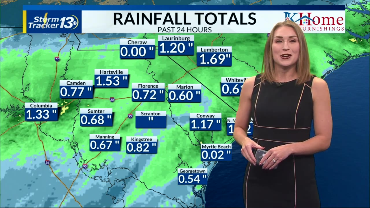 Clearing, drying, and warming for the rest of the week – WBTW