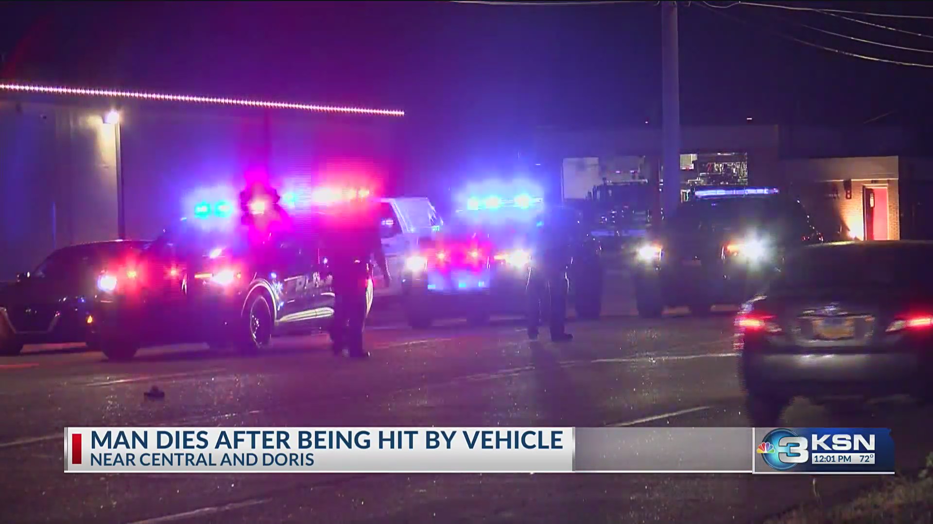 Man dies after being hit by a car on Central near I-235 – KSN-TV