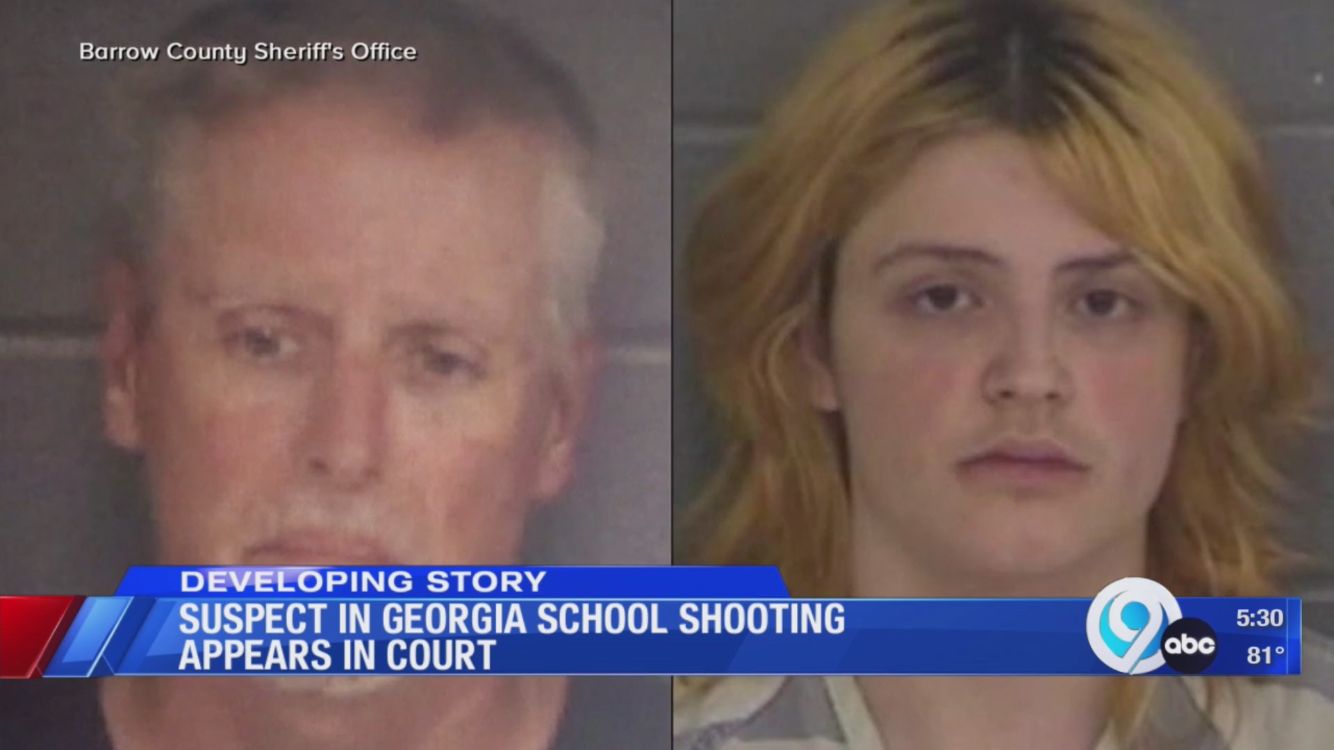 Suspect in Georgia school shooting appears in court – WSYR