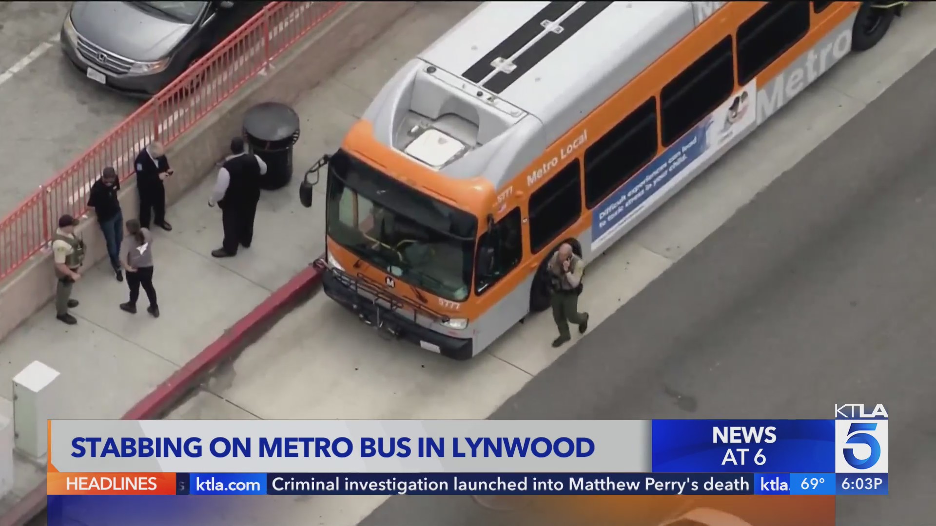 Person stabbed at Metro bus stop in Lynwood – KTLA