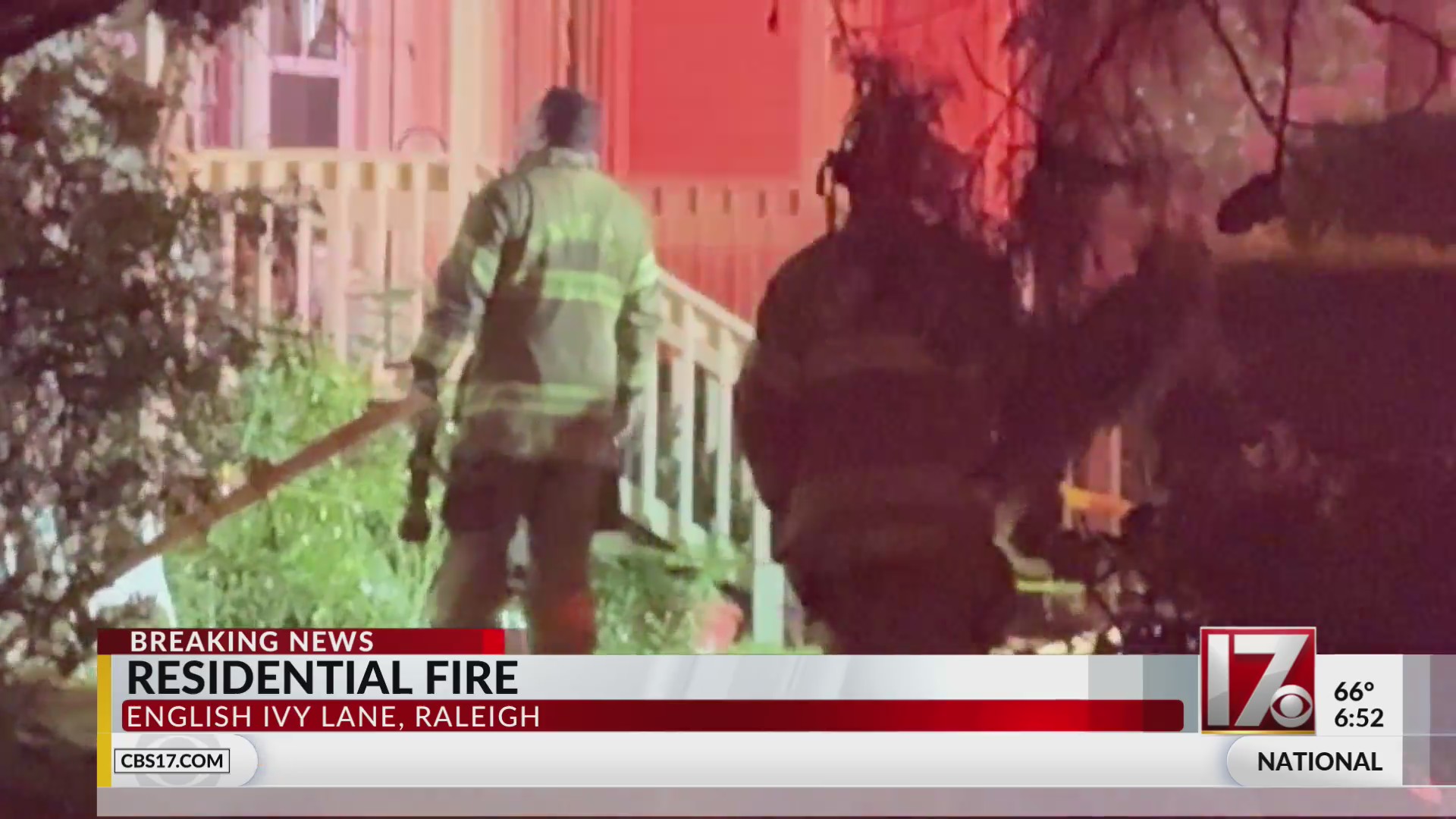 North Raleigh home catches fire hours after a business fire – CBS17.com