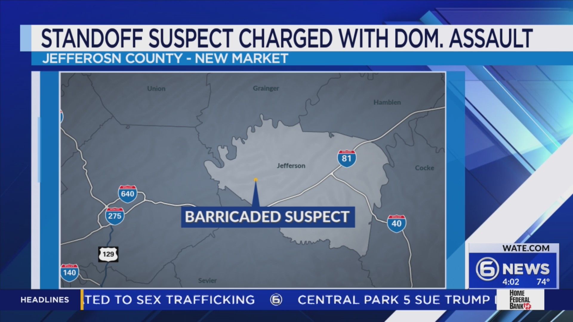 Standoff suspect charged with domestic assault – WATE 6 On Your Side