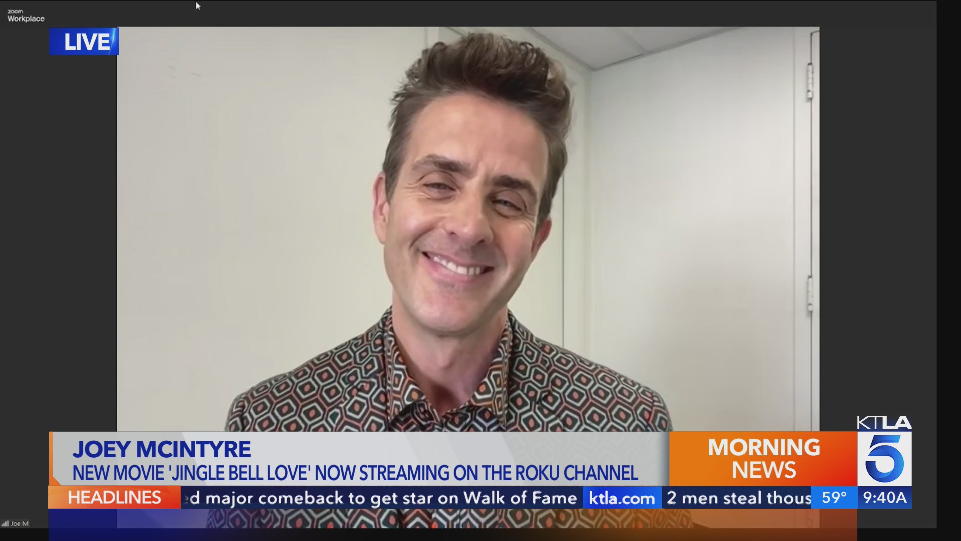 Joey McIntyre shares details about his Christmas movie ‘Jingle Bell(02)