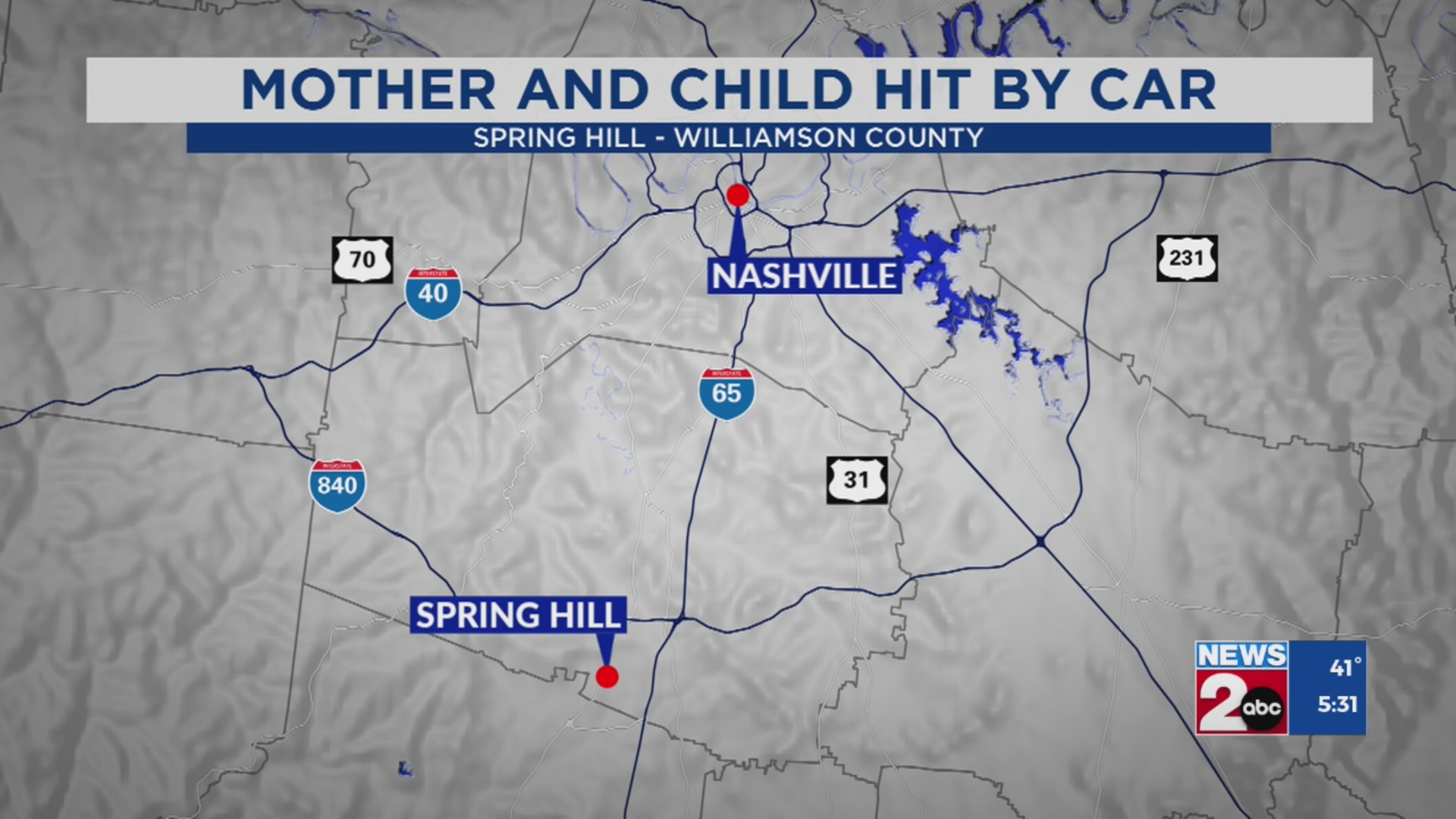 Mother, 8-year-old daughter struck by vehicle in Spring Hill – WKRN News 2