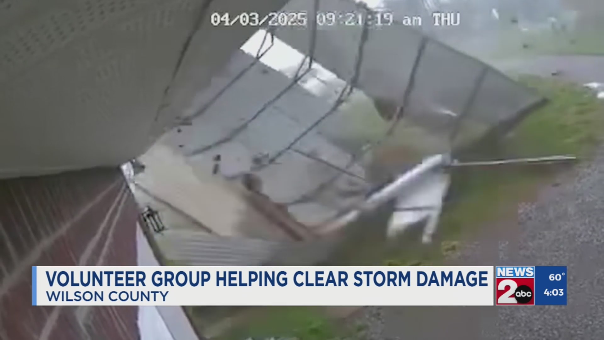 Volunteer group helping clear storm damage in Wilson County – WKRN News 2