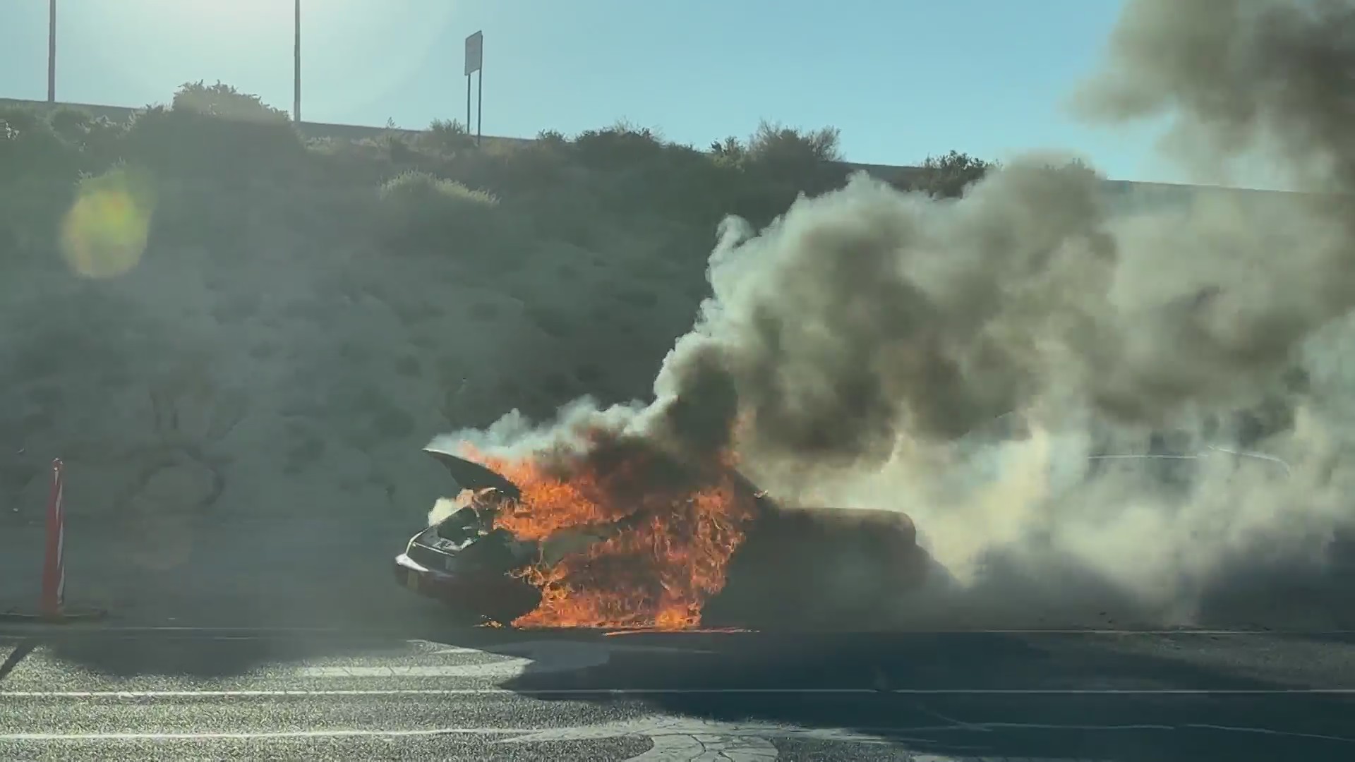 Porsche catches fire in northeast Albuquerque KRQE NEWS 13 Breaking