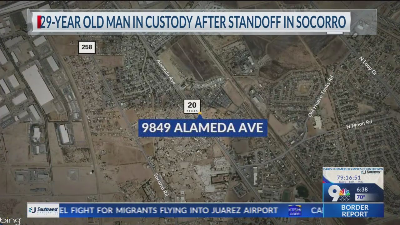 Man in custody after SWAT standoff in Socorro – KTSM 9 News