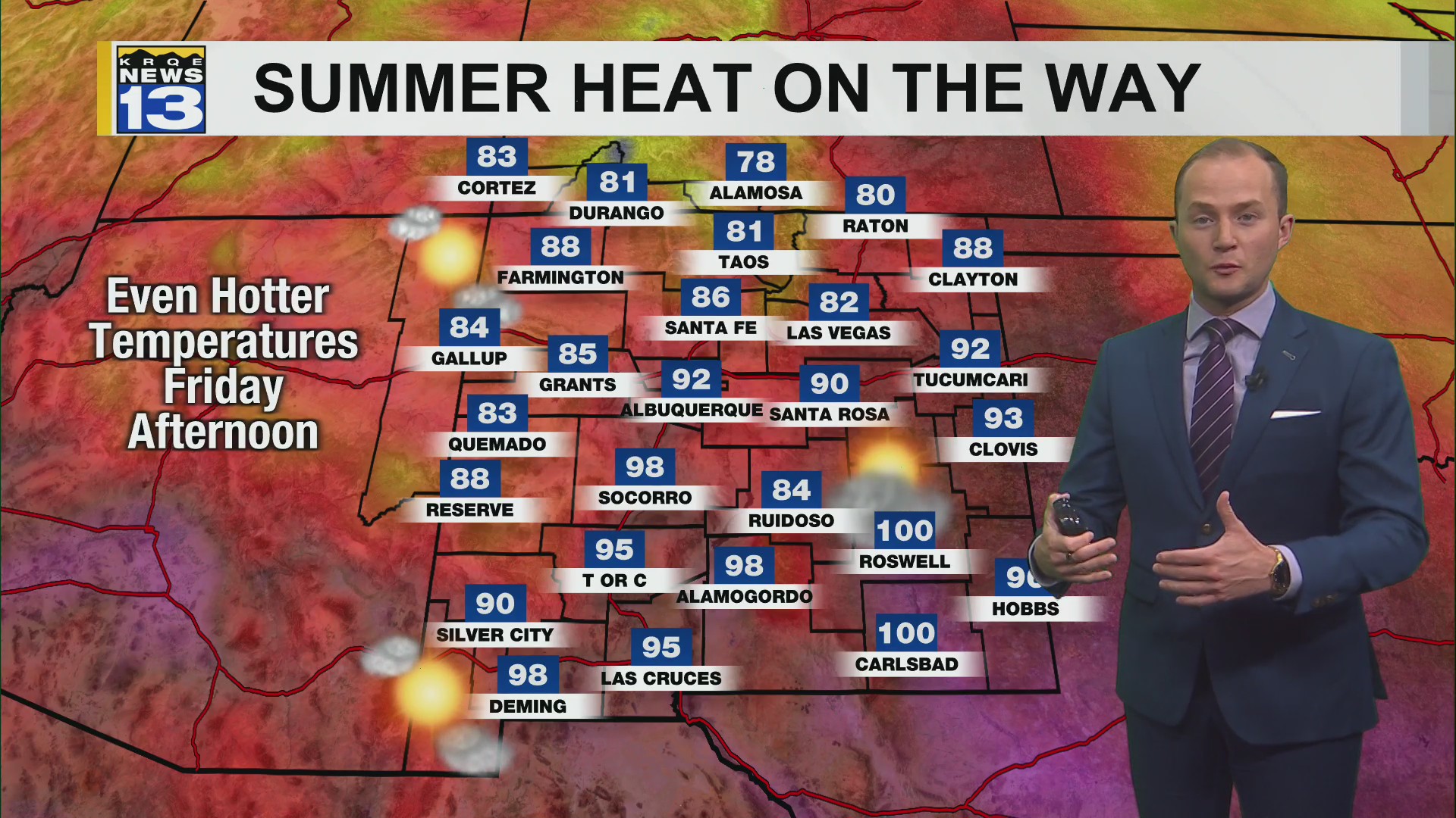 Temperatures heating up across New Mexico – KRQE NEWS 13 – Breaking ...
