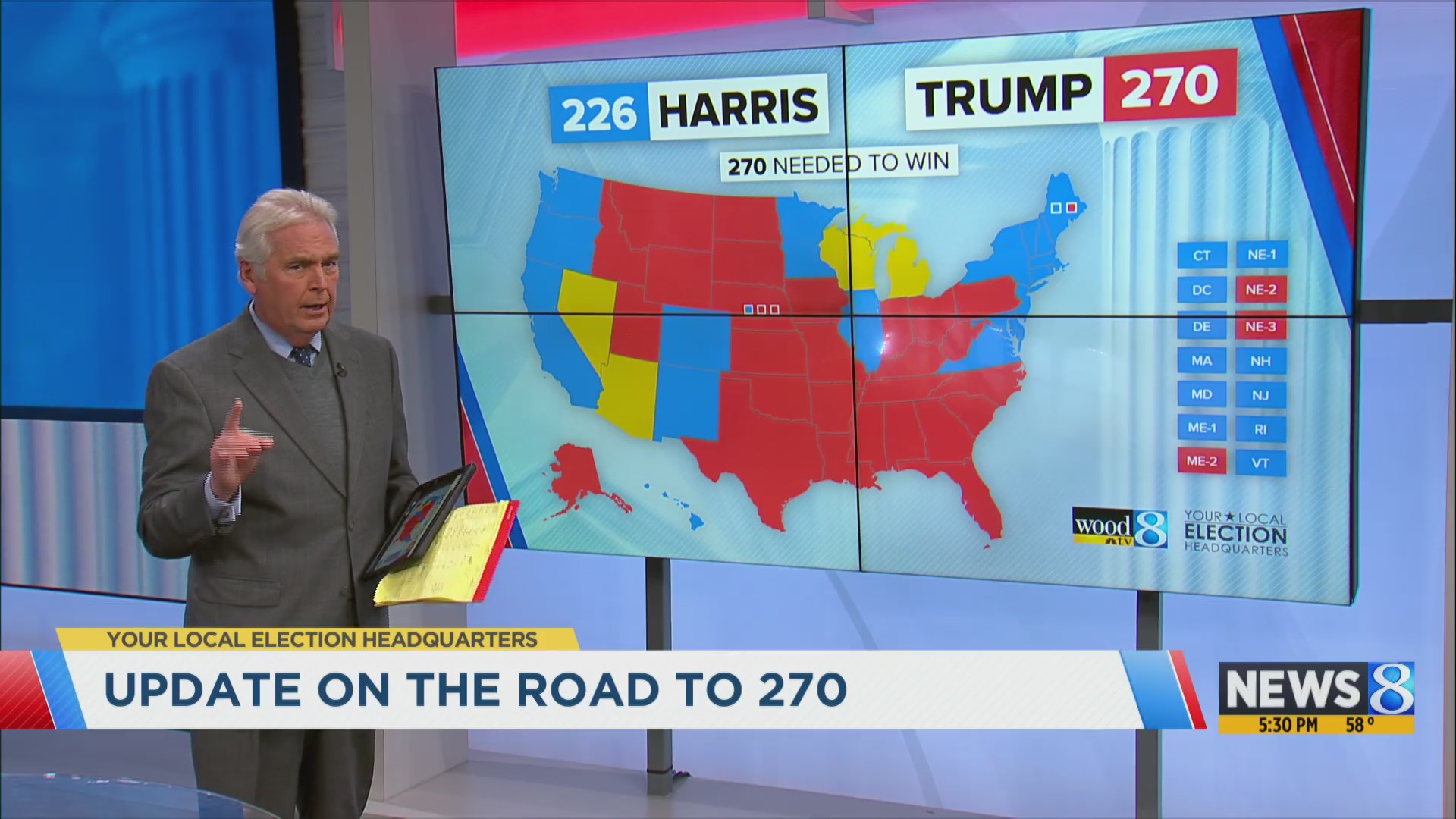 The road to 270: Where does the election stand? – WOODTV.com