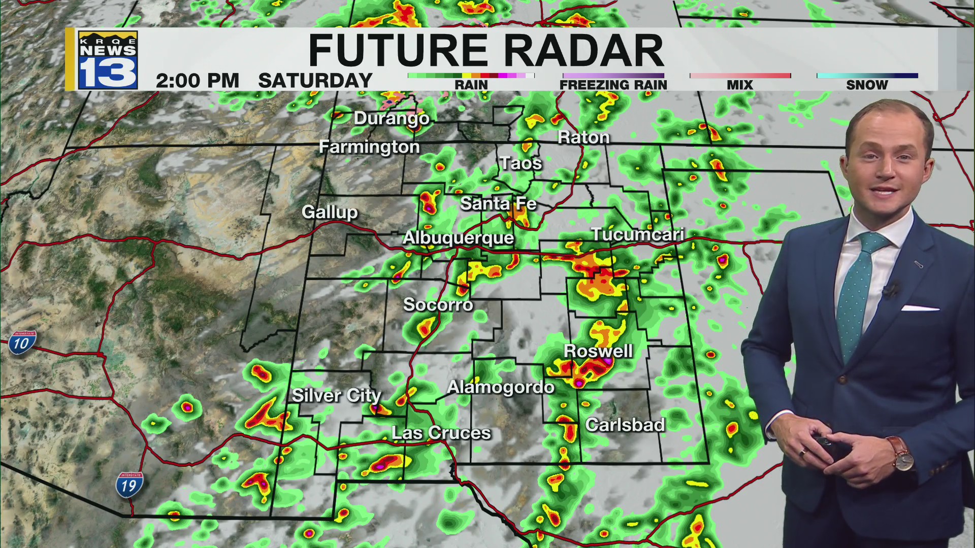 Storms continue overnight into Saturday afternoon across New Mexico ...