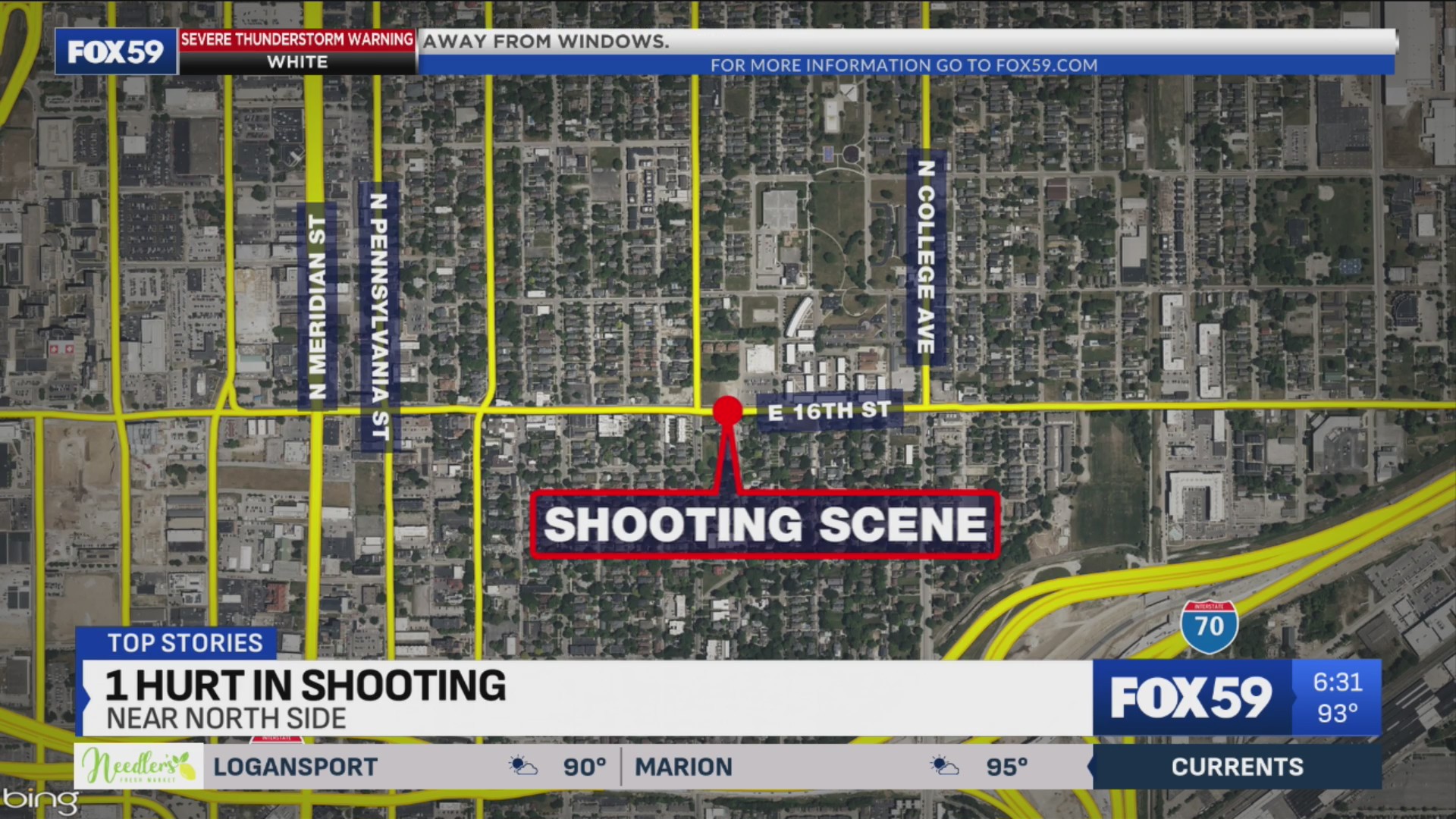 Person injured in shooting near north Indianapolis Kroger – Fox 59