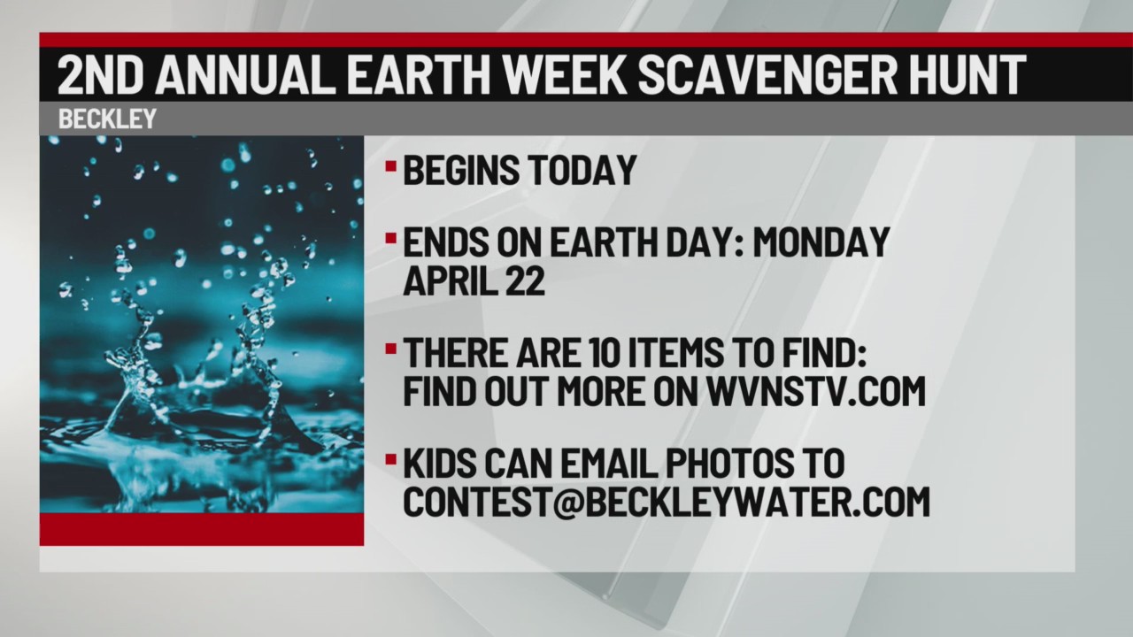 Beckley Water Company hosting their Second annual Earth Week Scavenger