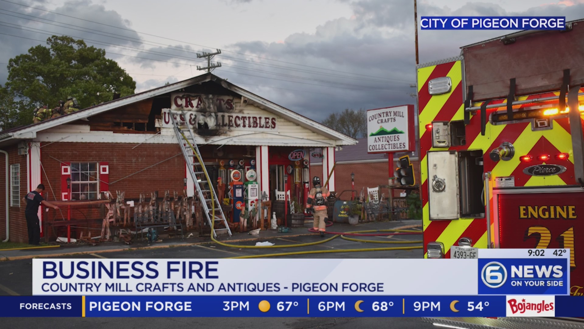 Fire at business along Parkway in Pigeon Forge – WATE 6 On Your Side