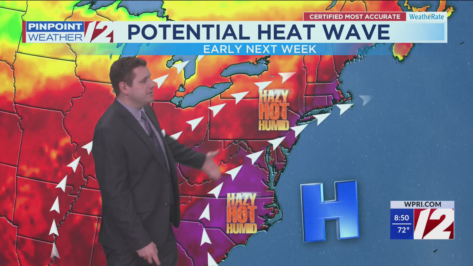 WPRI 12 Weather Forecast 6/20/25: Breezy, Warm, and Less Humid Today ...