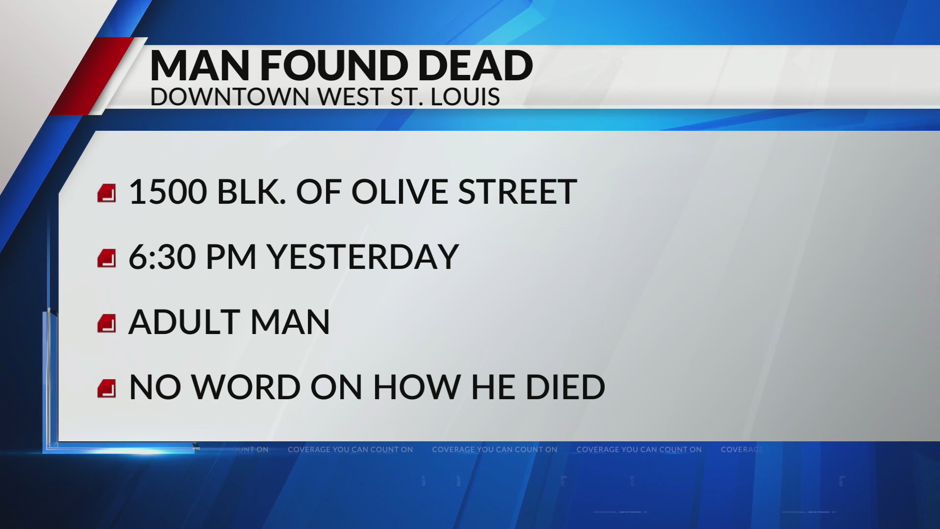 Homicide investigating after man found dead in St. Louis – FOX 2