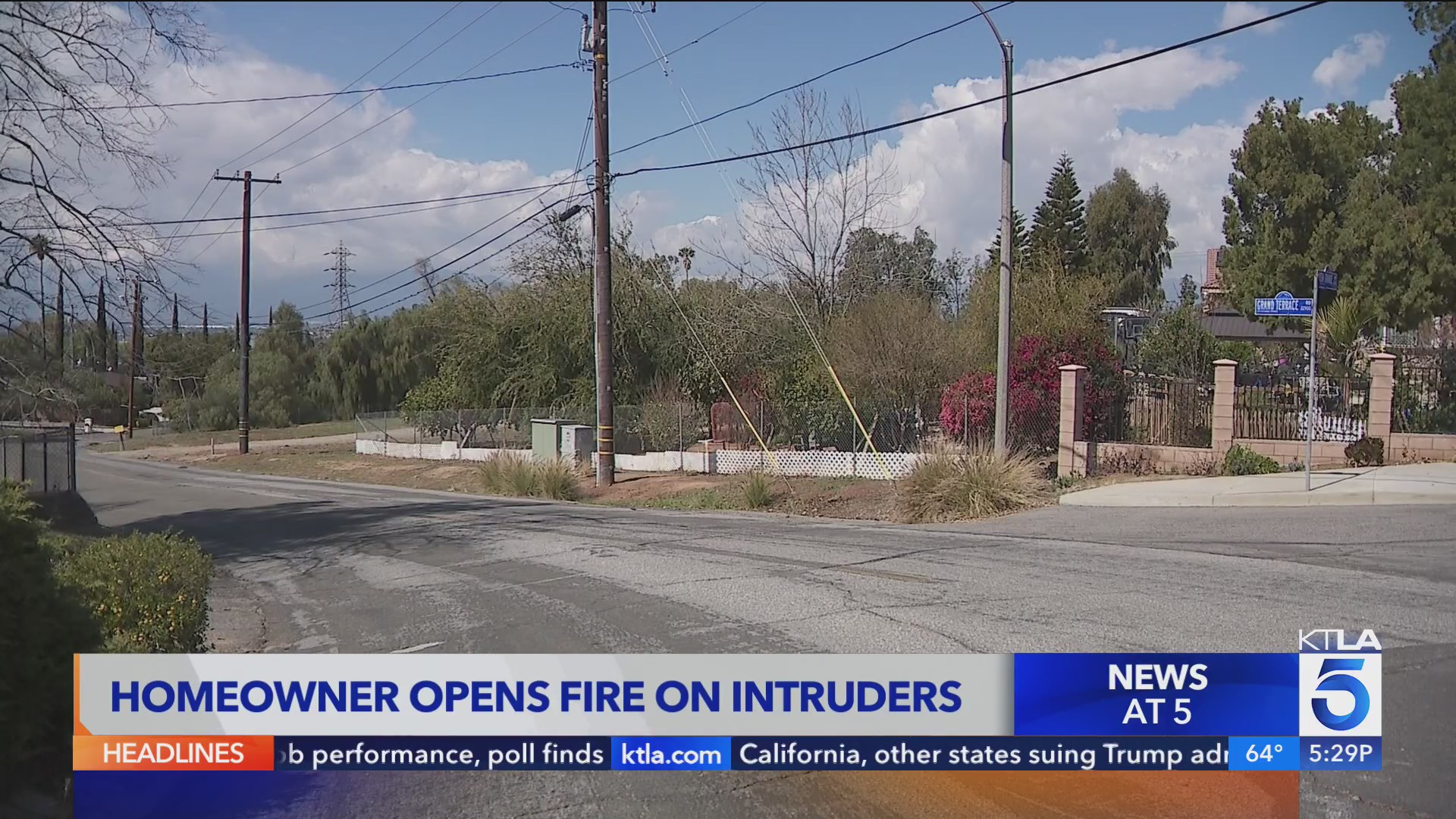 SoCal homeowner opens fire on burglars, killing 1, wounding another – KTLA
