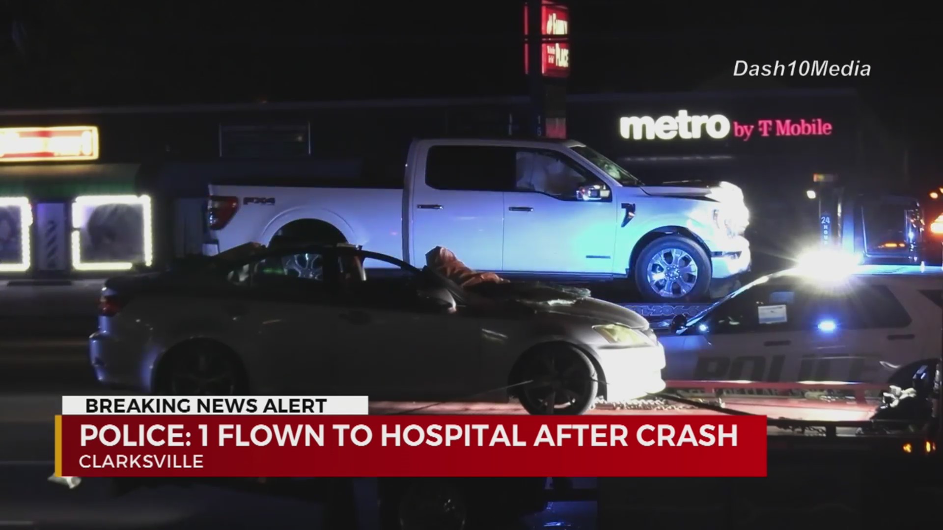 Police: 1 flown to hospital after Clarksville crash – WKRN News 2