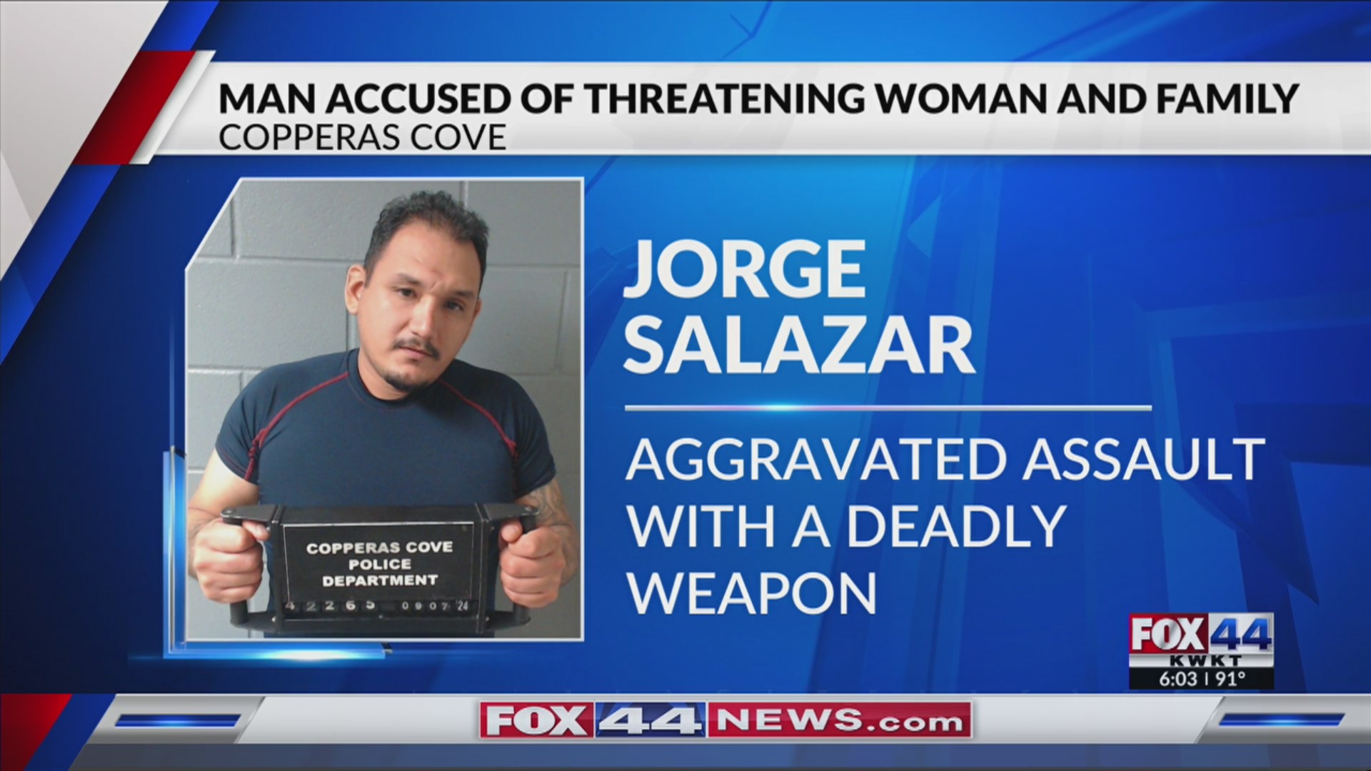 Man accused of threatening to kill woman and her family – KWKT – FOX 44