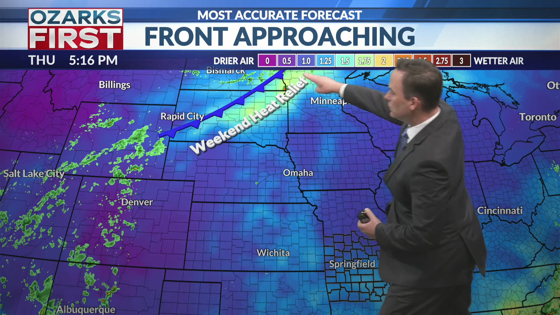 The heat set to subside, but rain chances remain stingy – KOLR ...