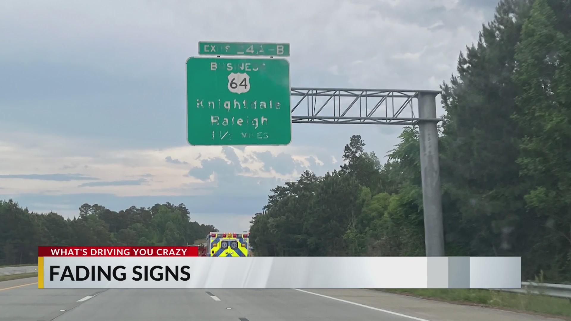 Fadding Sign Fading signs on major Triangle thoroughfares driving people crazy ...