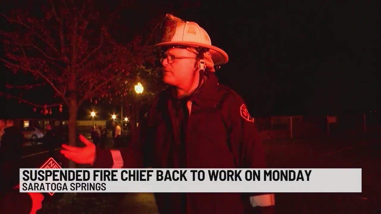 Saratoga Springs fire chief to return to work after suspension – NEWS10 ABC