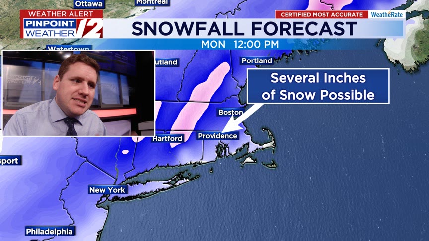WPRI 12 Weather Alert 1/17/25: Cold, Dry This Afternoon; Tracking Rain ...