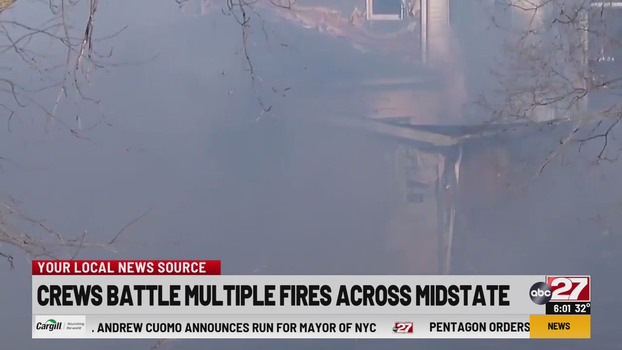 Crews battle multiple fires across region – ABC27