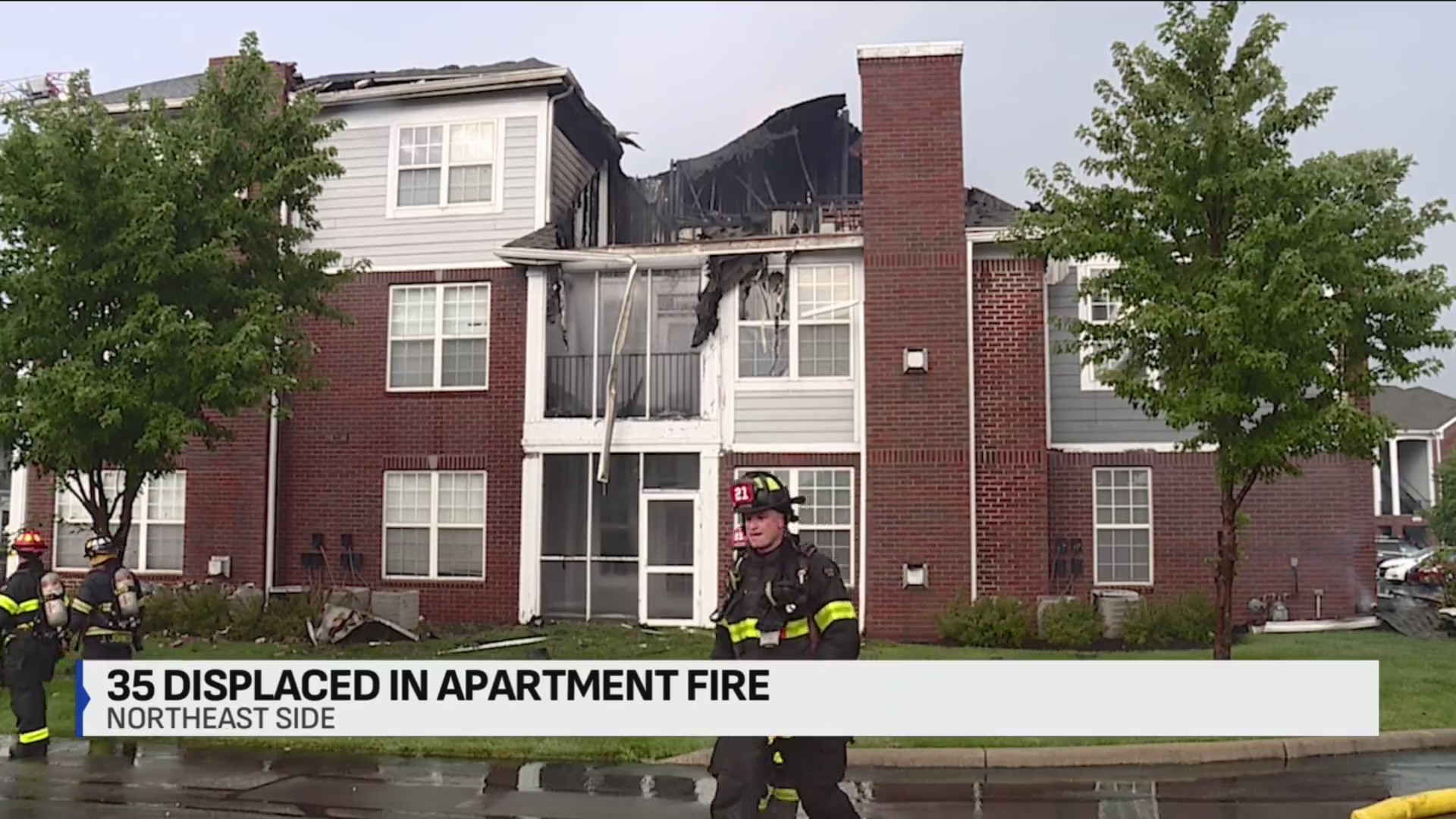 35 residents displaced after apartment fire on Indy’s northeast side ...