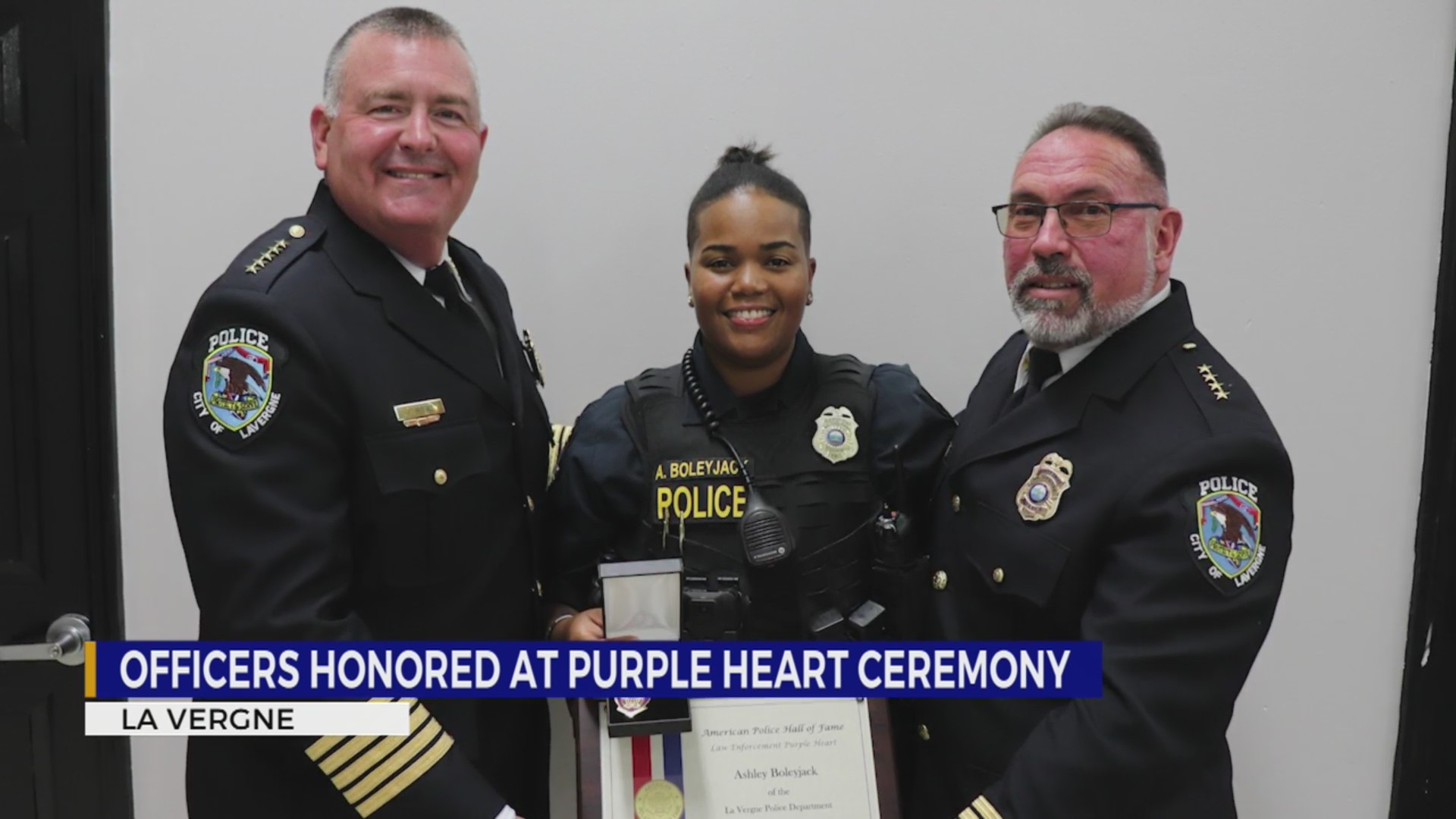 La Vergne officers honored at Purple Heart ceremony – WKRN News 2