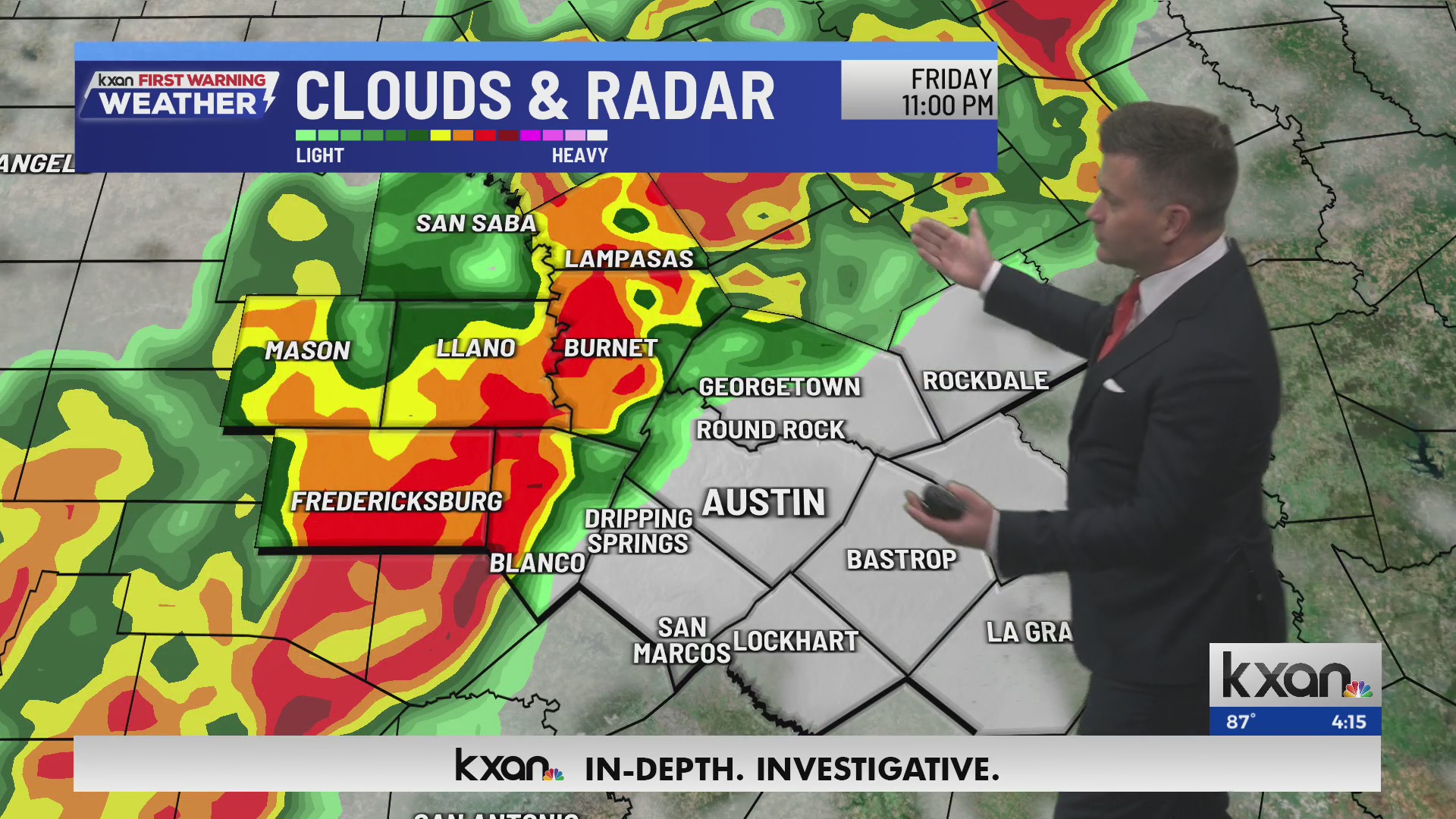 Strong storms and heavy rain arrive in Central Texas tonight | KXAN ...
