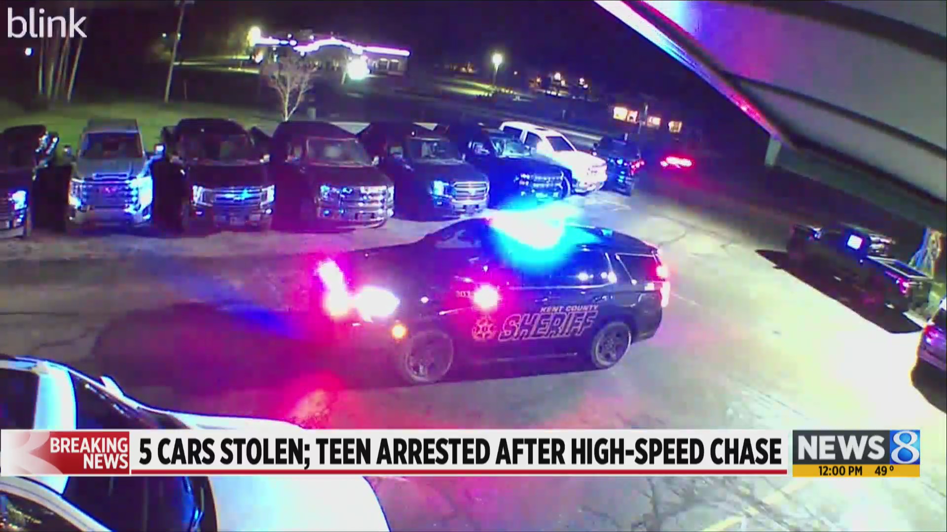 Deputies: 5 cars stolen; woman arrested after high-speed chase – WOODTV.com