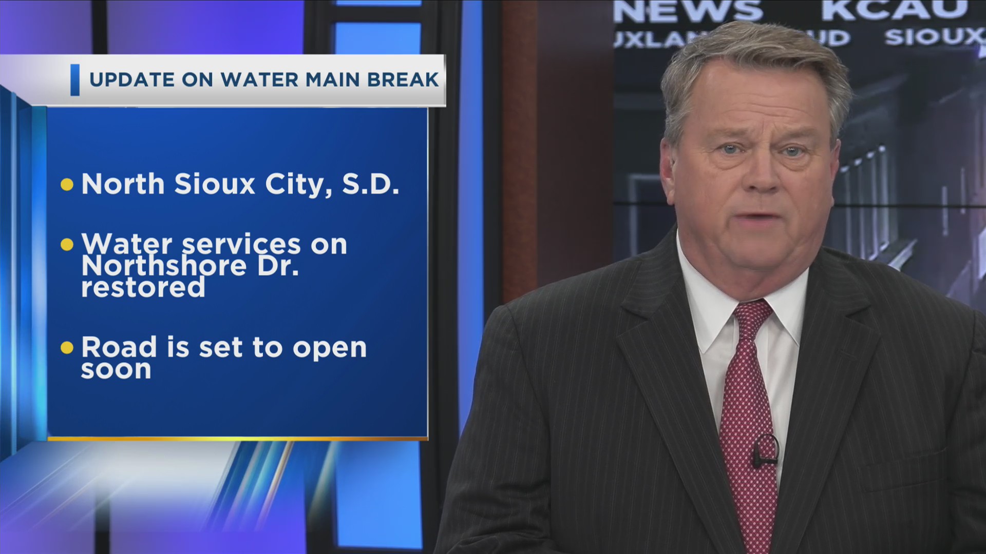 Update On Water Main Break In North Sioux City – KCAU 9 News | Sioux ...