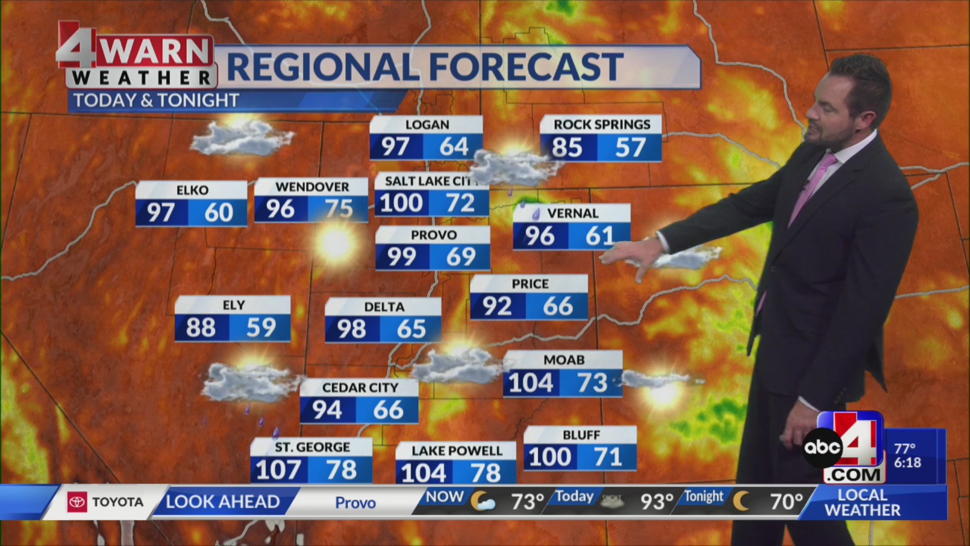 Heat building back with monsoon showers and thunderstorms in Utah ...