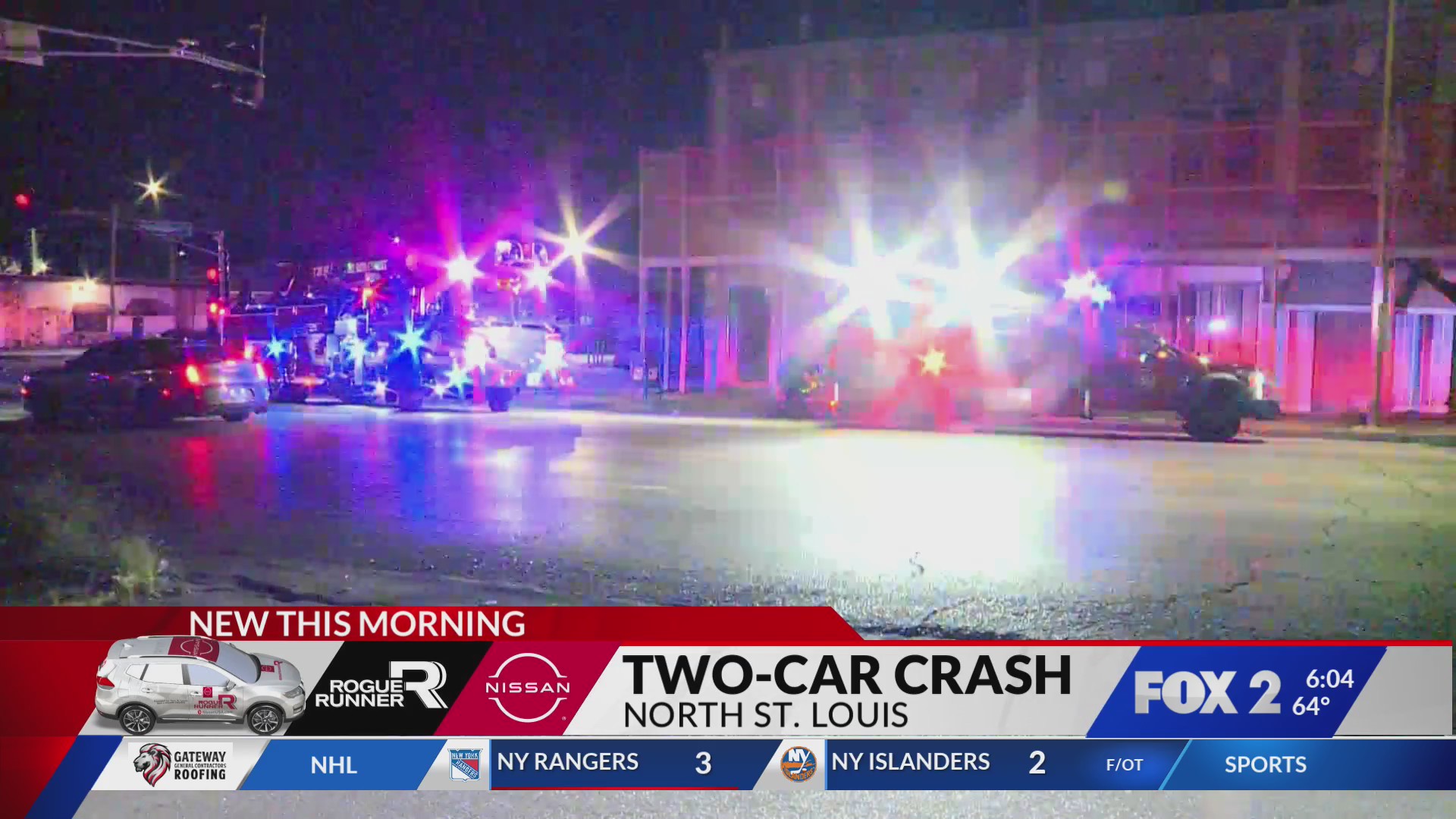 3 people injured in overnight crash in north St. Louis – FOX 2