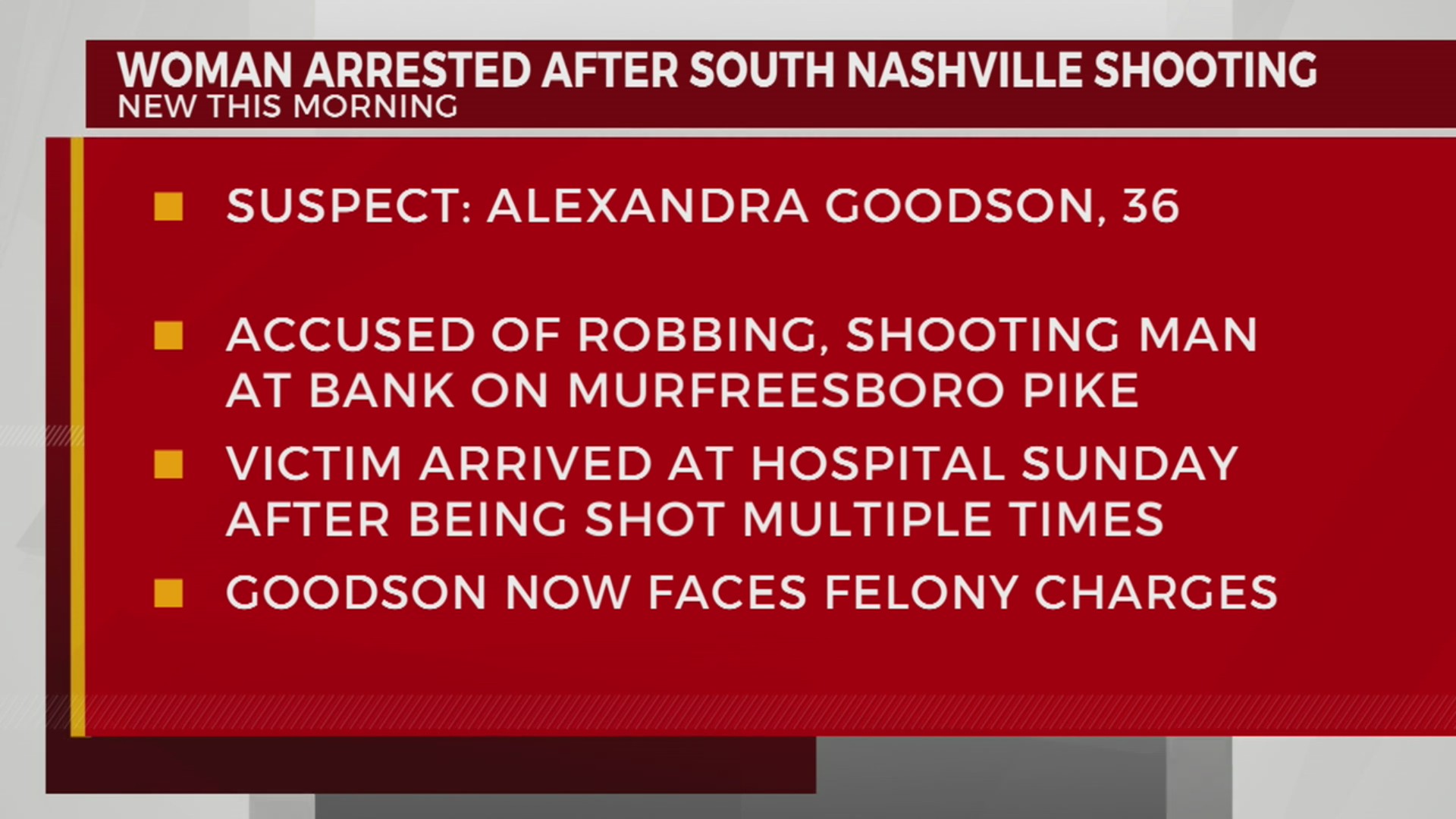 Woman charged after shooting in South Nashville – WKRN News 2